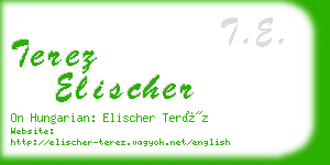 terez elischer business card